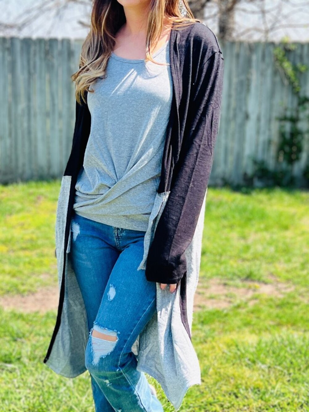 Black/Gray Duster